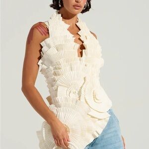 Chic Cream Women's Blouse